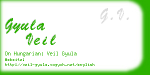 gyula veil business card
